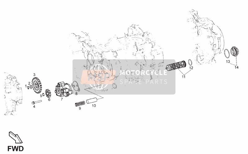 Derbi TERRA E3 2007 Oil Pump for a 2007 Derbi TERRA E3