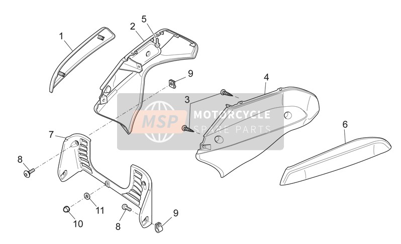 GU05576330NA, Lh Lat.Fairing. Black, Piaggio, 0