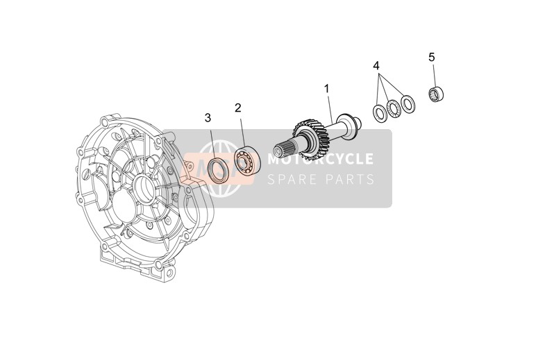 Moto Guzzi 1200 Sport 8V 2011 Kupplungswelle für ein 2011 Moto Guzzi 1200 Sport 8V