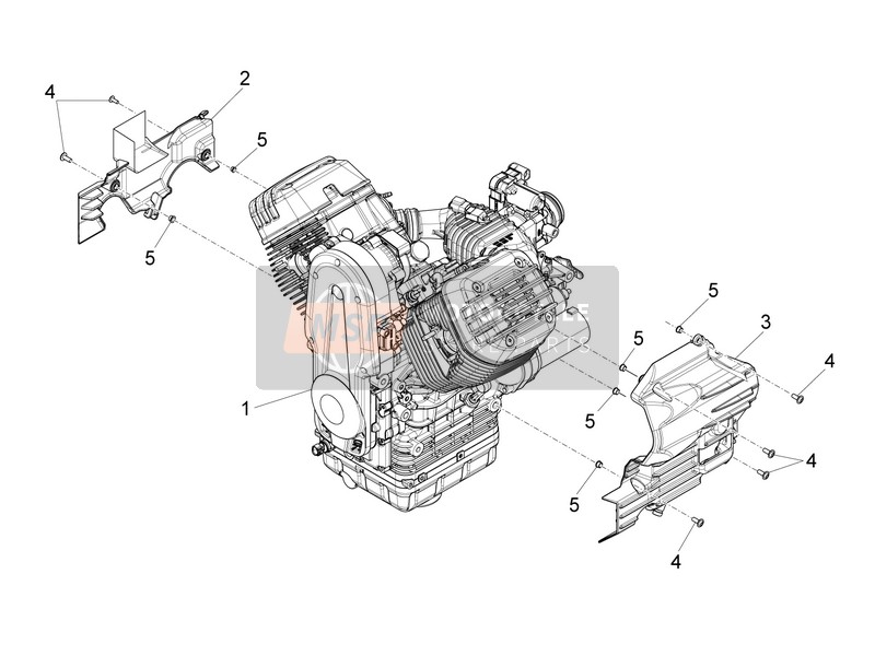 Moto Guzzi Audace 1400 Carbon E4 ABS 2018 Motor-Ergänzendes Teil-Hebel für ein 2018 Moto Guzzi Audace 1400 Carbon E4 ABS
