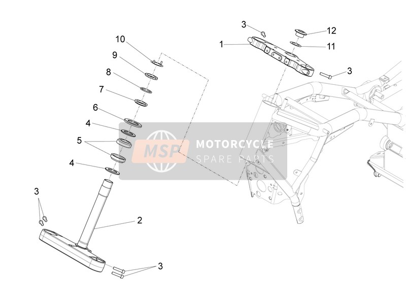 Moto Guzzi Audace 1400 2015 Lenkung für ein 2015 Moto Guzzi Audace 1400