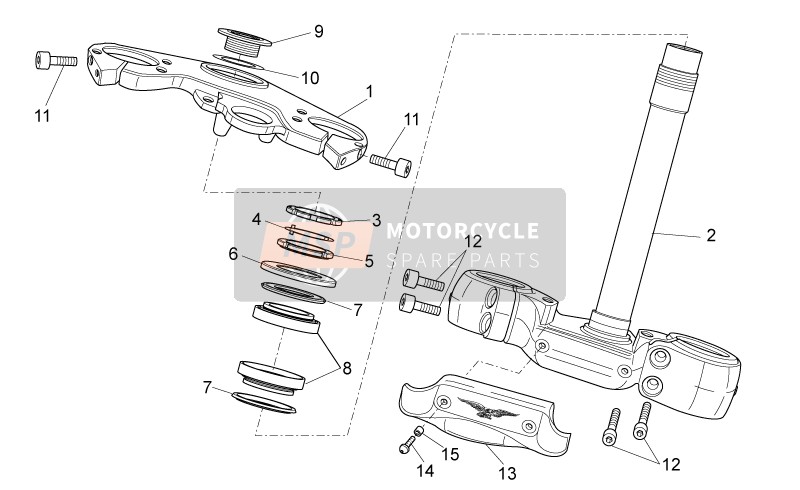 Moto Guzzi Breva 1200 2007 Timone per un 2007 Moto Guzzi Breva 1200