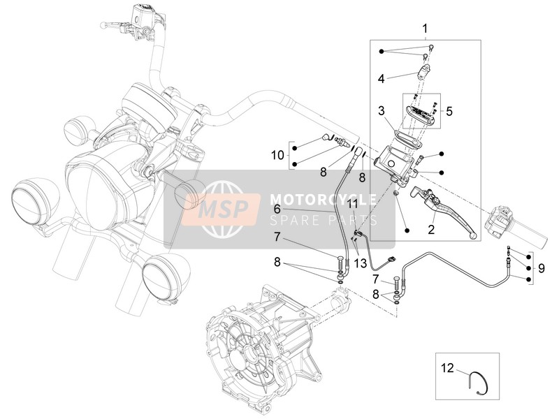 Moto Guzzi California 1400 Corazzieri E3 ABS 2016 Kupplungssteuerung für ein 2016 Moto Guzzi California 1400 Corazzieri E3 ABS