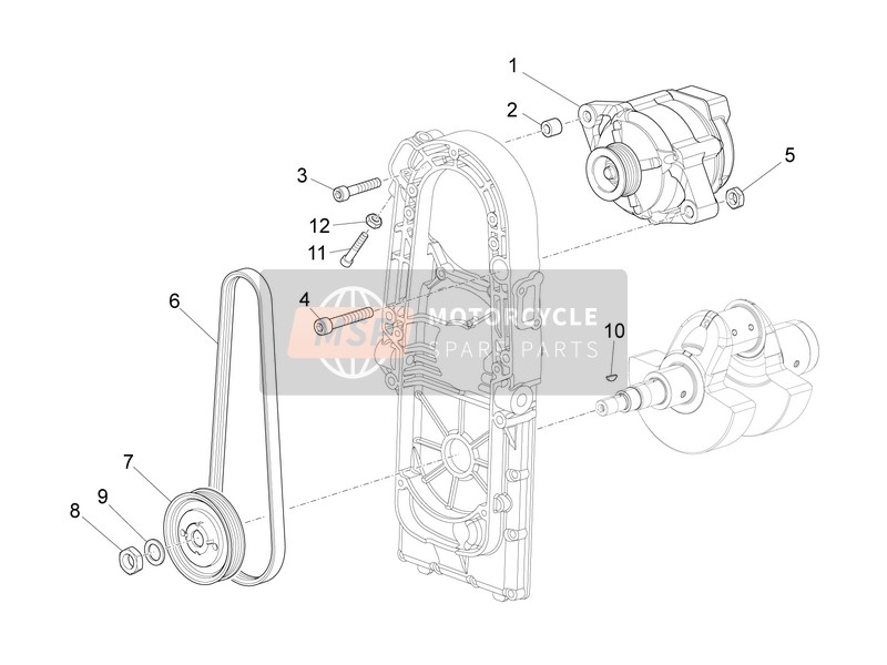 Moto Guzzi California 1400 Custom ABS 2015 CDI Magneet assemblage / Ontstekingseenheid voor een 2015 Moto Guzzi California 1400 Custom ABS