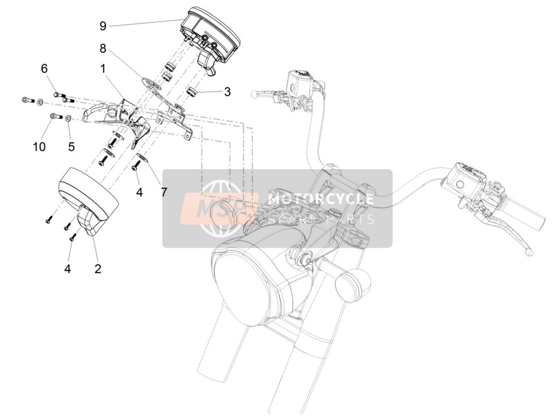 Moto Guzzi California 1400 Custom ABS 2015 Instrumenten voor een 2015 Moto Guzzi California 1400 Custom ABS