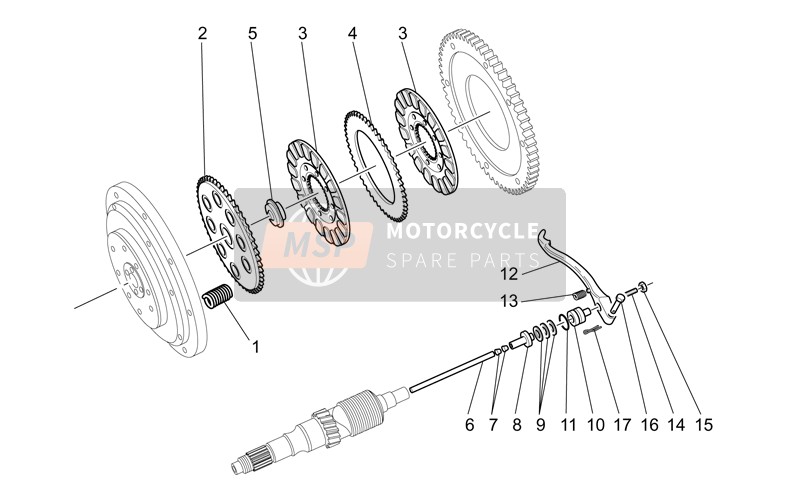 Moto Guzzi California EV-EV Touring PI 1100 2002 Frizione per un 2002 Moto Guzzi California EV-EV Touring PI 1100