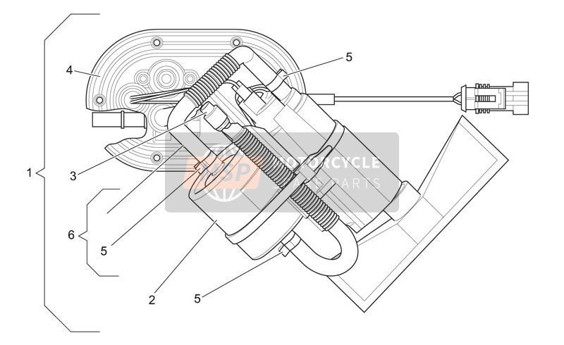 Moto Guzzi California EV PI Cat. 1100 2003 Benzine pomp voor een 2003 Moto Guzzi California EV PI Cat. 1100