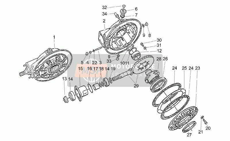 Moto Guzzi California Special 1100 1999 Getriebe vollständig für ein 1999 Moto Guzzi California Special 1100