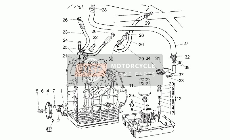 Moto Guzzi California Special 1100 2000 Oil Pump for a 2000 Moto Guzzi California Special 1100