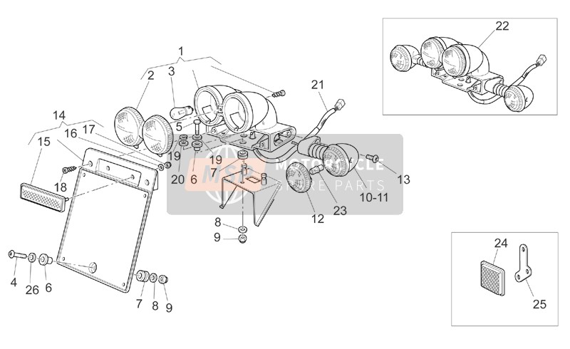 GU03753171, Cablage Feu Ar, Piaggio, 1