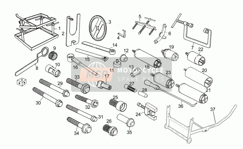 Moto Guzzi Daytona 1000 1992 Specifiek Gereedschap I voor een 1992 Moto Guzzi Daytona 1000