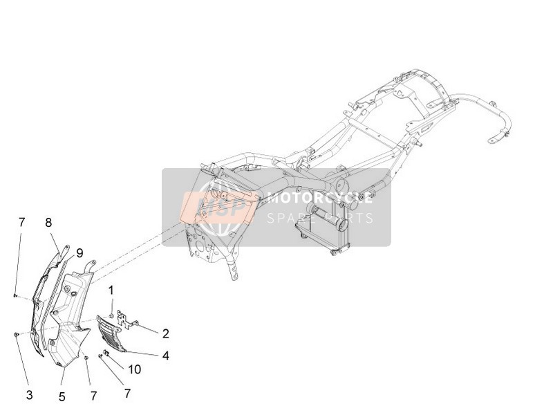 AP8144563, Rivetto In Plastica Maschio, Piaggio, 1