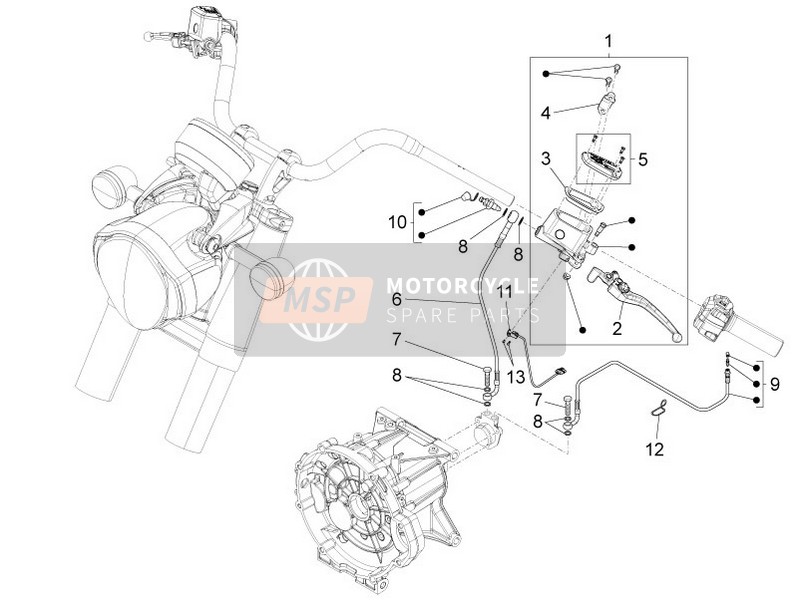 Moto Guzzi Eldorado 1400 2015 Kupplungssteuerung für ein 2015 Moto Guzzi Eldorado 1400