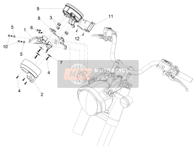 Moto Guzzi Eldorado 1400 (USA) 2017 Instruments pour un 2017 Moto Guzzi Eldorado 1400 (USA)