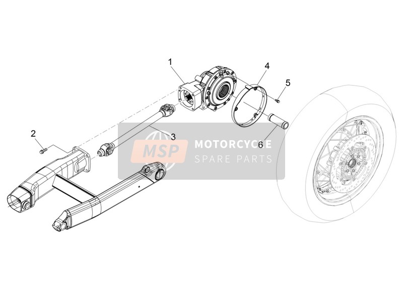 Moto Guzzi Eldorado 1400 2017 Transmission terminée pour un 2017 Moto Guzzi Eldorado 1400