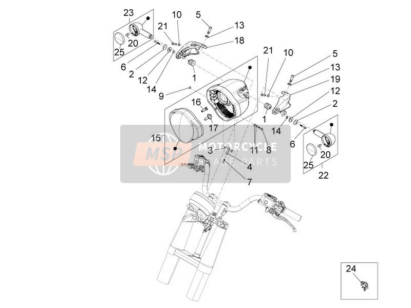 Moto Guzzi Eldorado 1400 2017 Scheinwerfer für ein 2017 Moto Guzzi Eldorado 1400