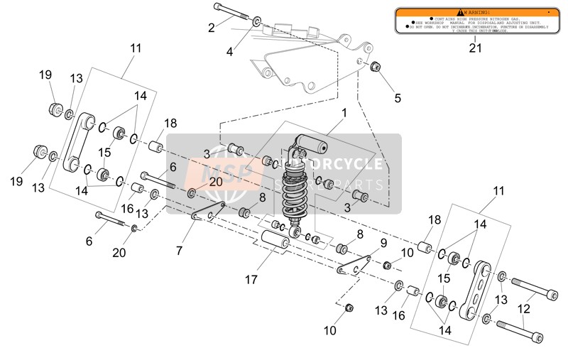 Connecting Rod - Rear Shock Absorber