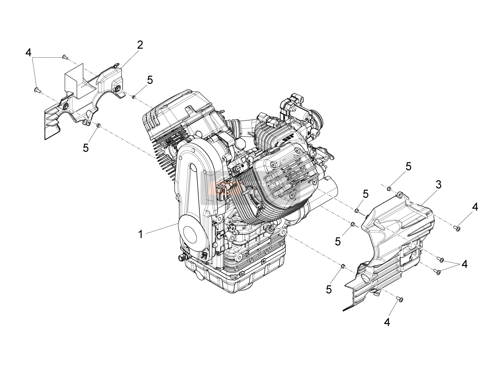 Moteur-Partie complète-Levier