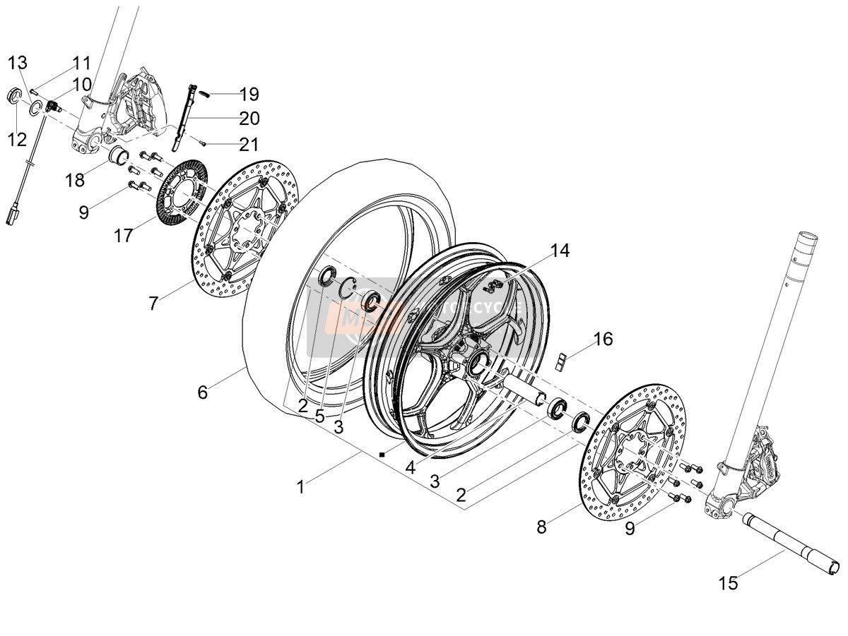 Roue avant