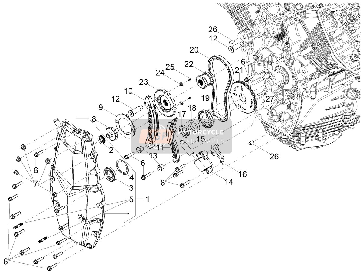 B017595, Hexagonal Nut, Piaggio, 0