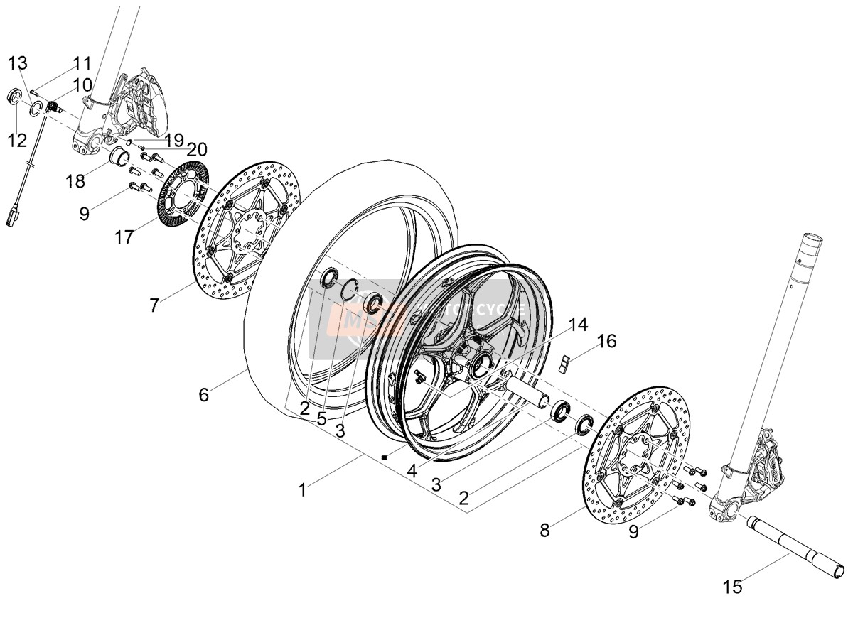 Roue avant