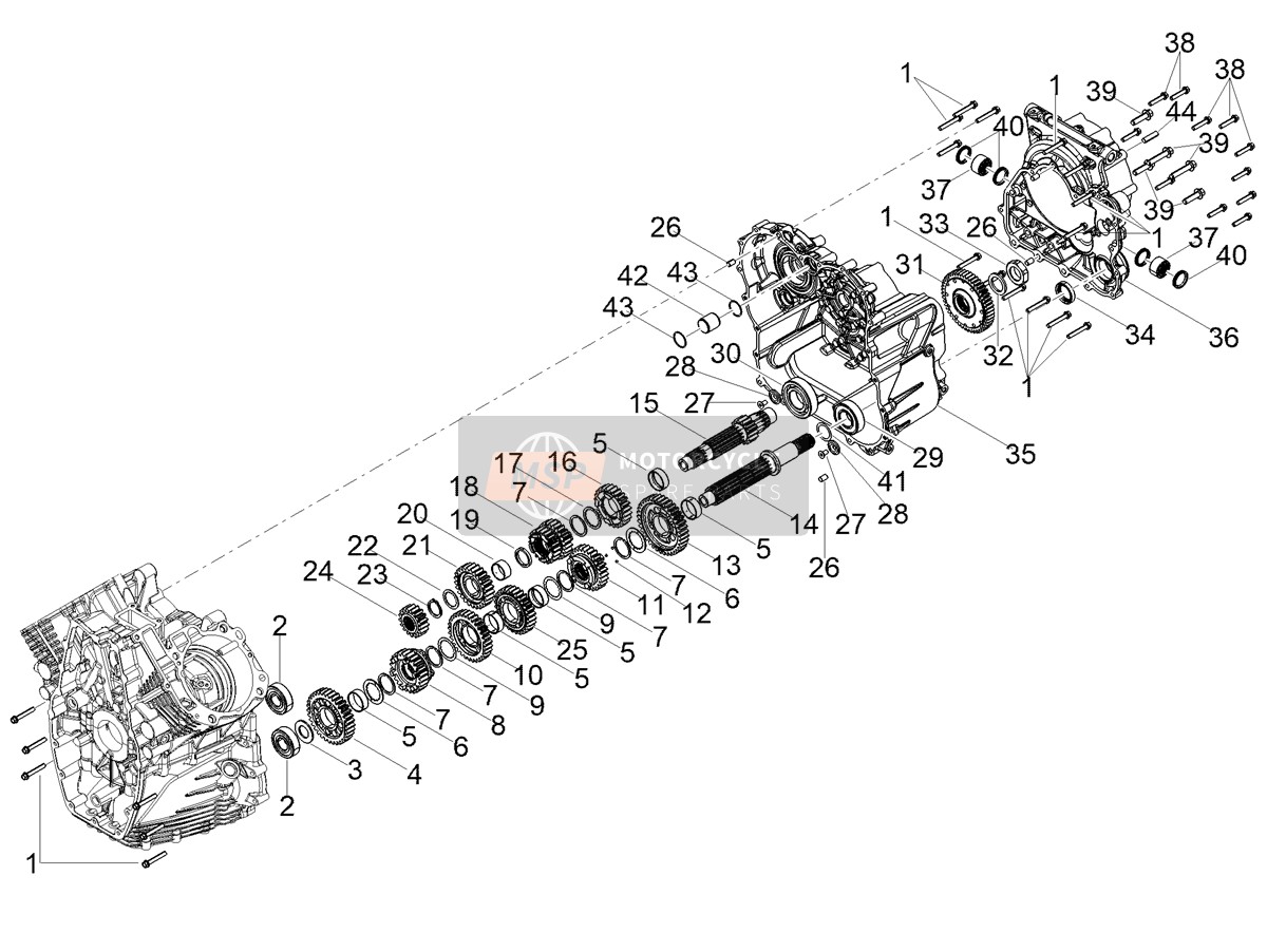 Gear box - Gear assembly