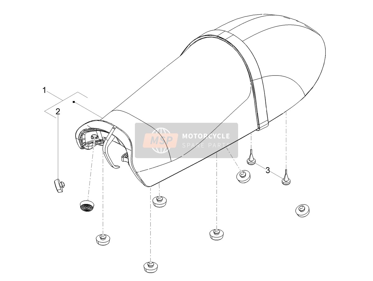 2B003945000C3, Sitz, Piaggio, 0