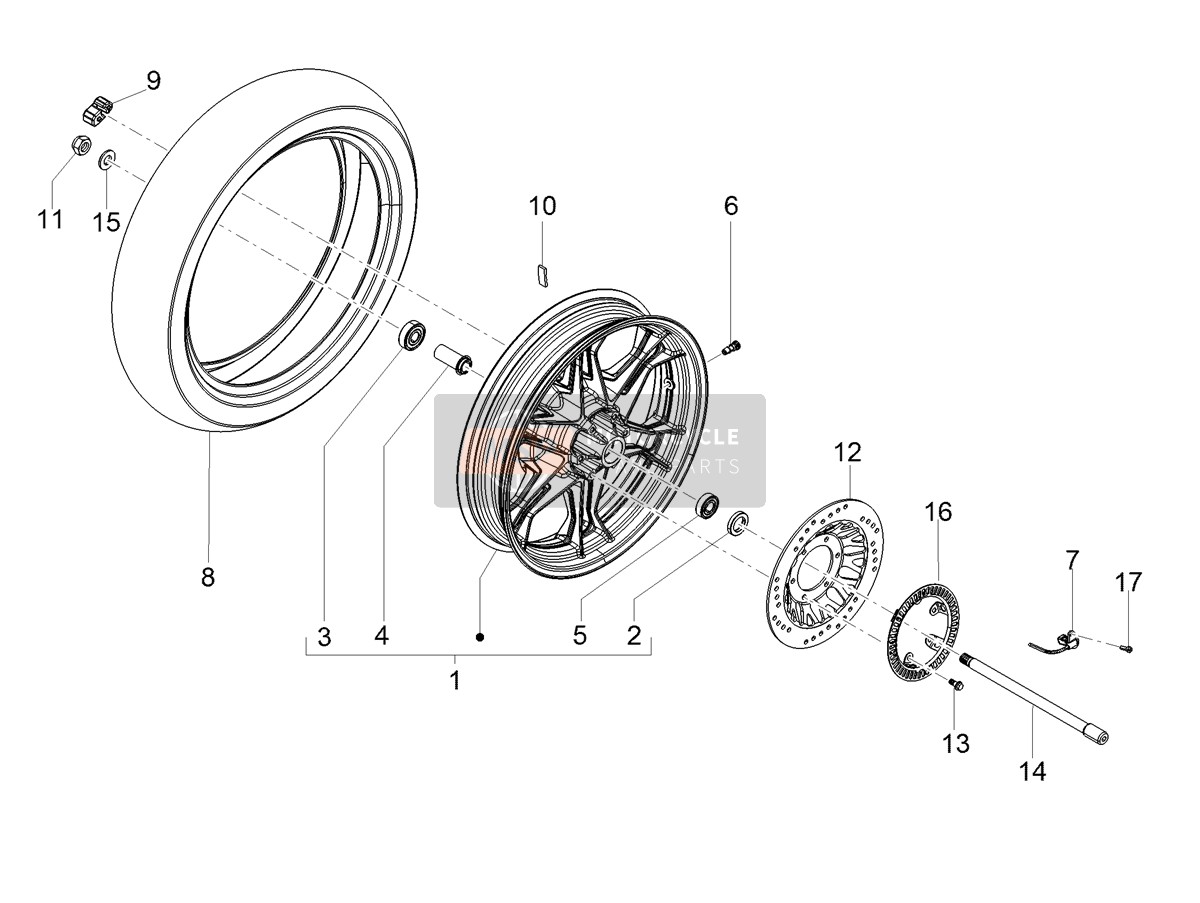 Roue arrière