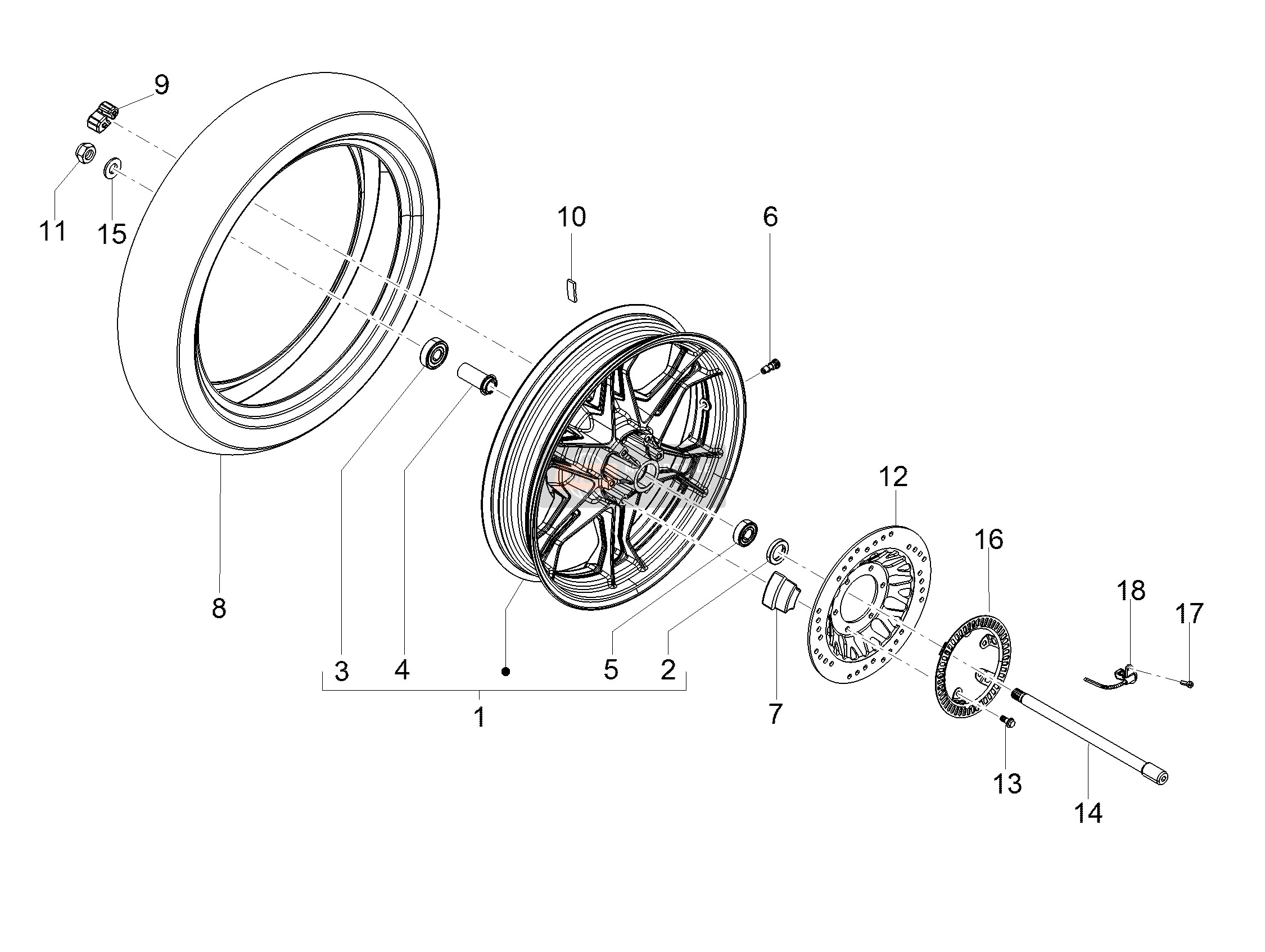 Rear wheel