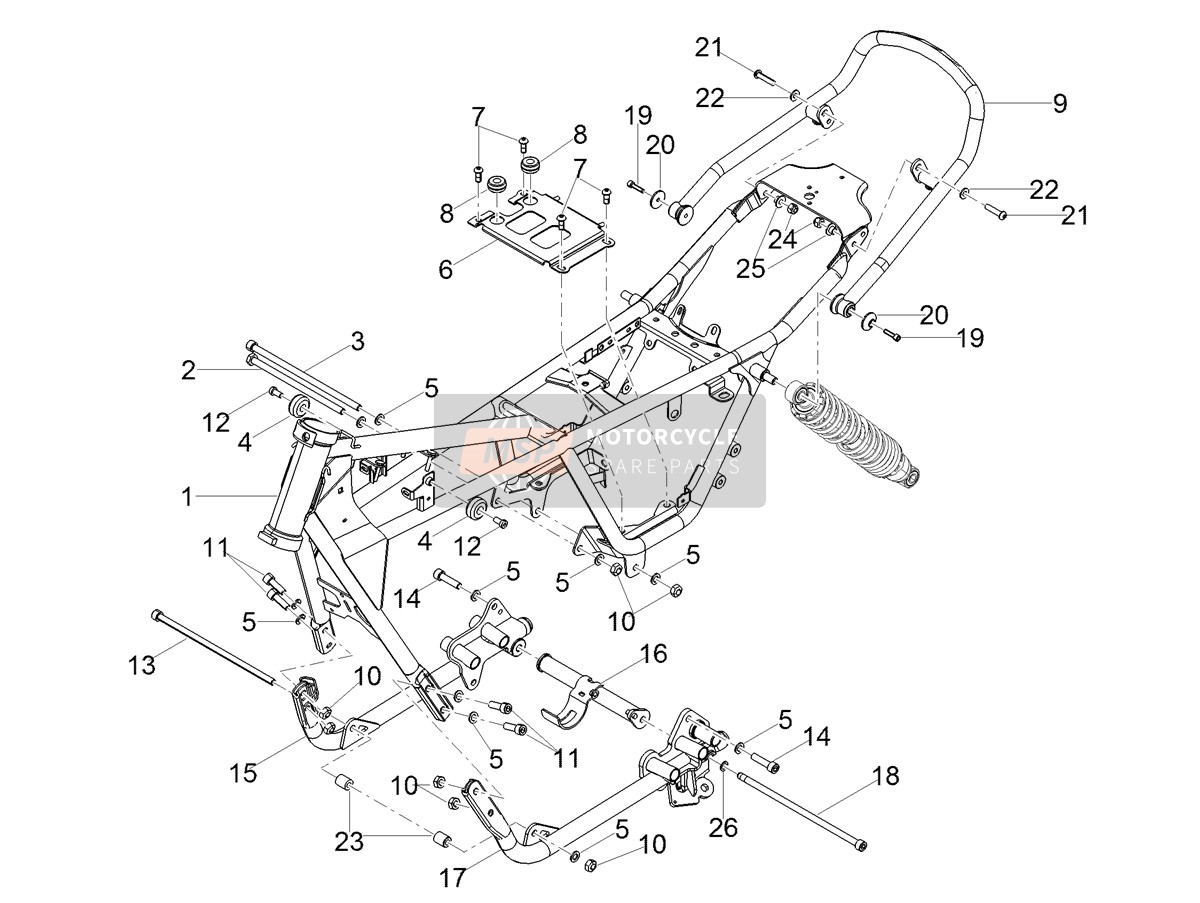 2B007486, Haltegriff, Piaggio, 0