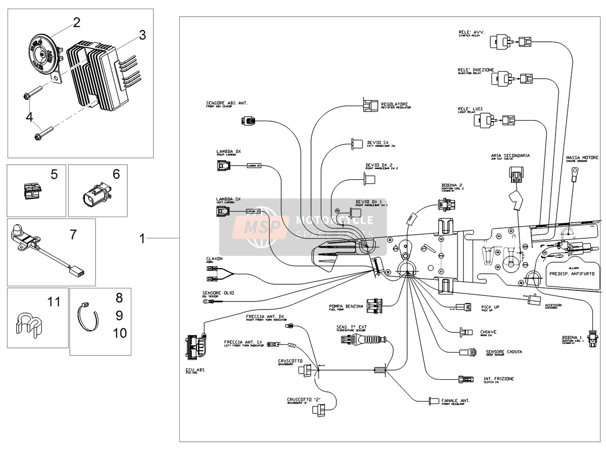 Front electrical system