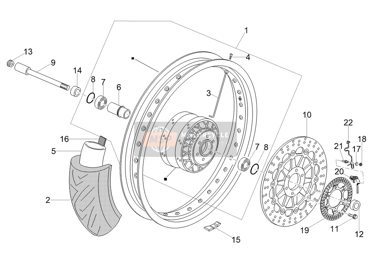 Roue avant