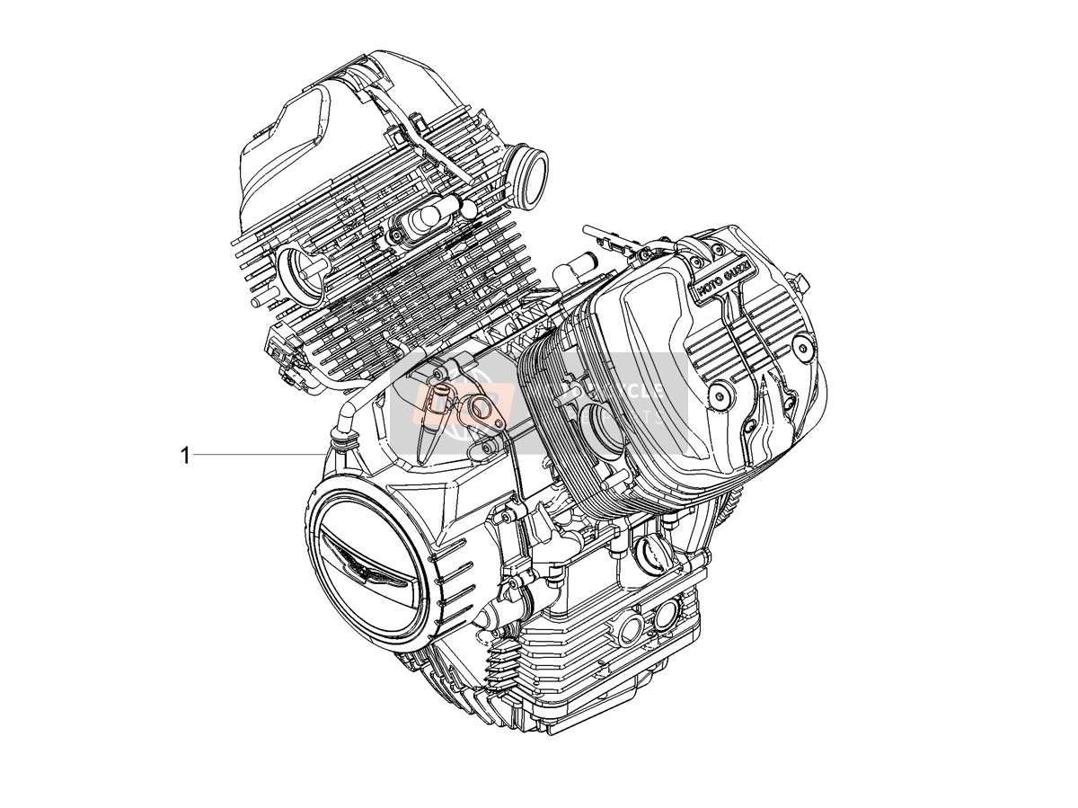 Moto Guzzi V7 Stone Corsa 850 E5 ABS (ASIA) 2023 Engine-Completing part-Lever for a 2023 Moto Guzzi V7 Stone Corsa 850 E5 ABS (ASIA)