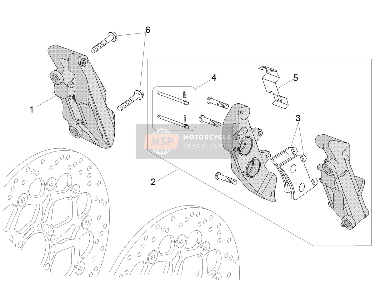 Front brake caliper