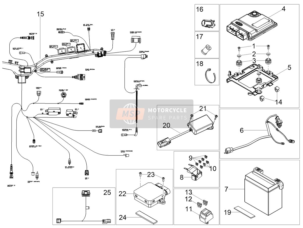 Rear electrical system