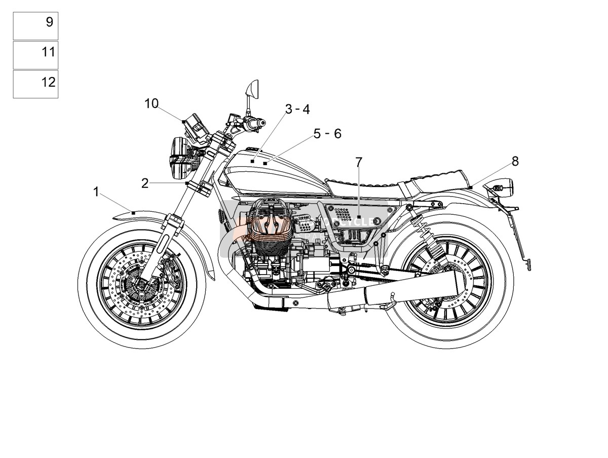 2H004605, Aufkleber, Piaggio, 0