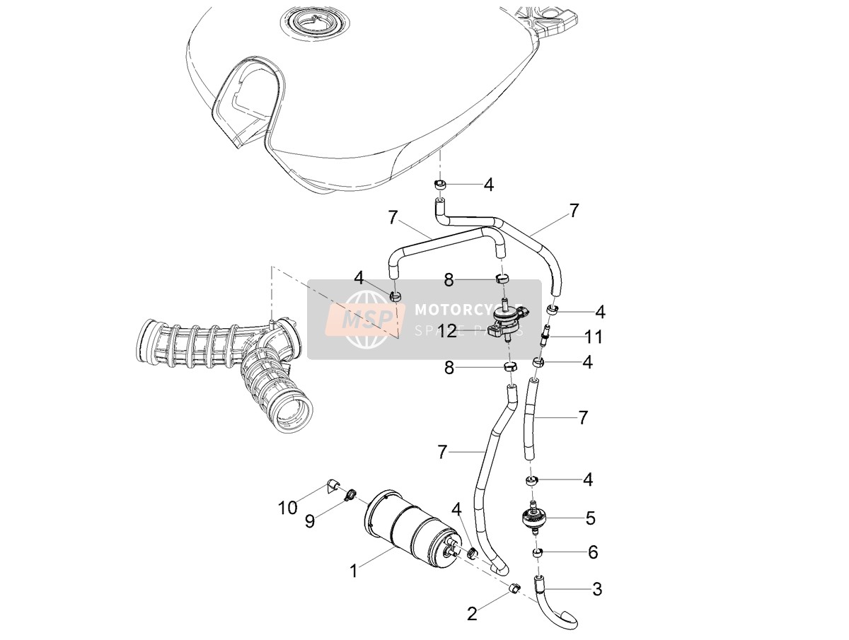 Fuel vapour recover system