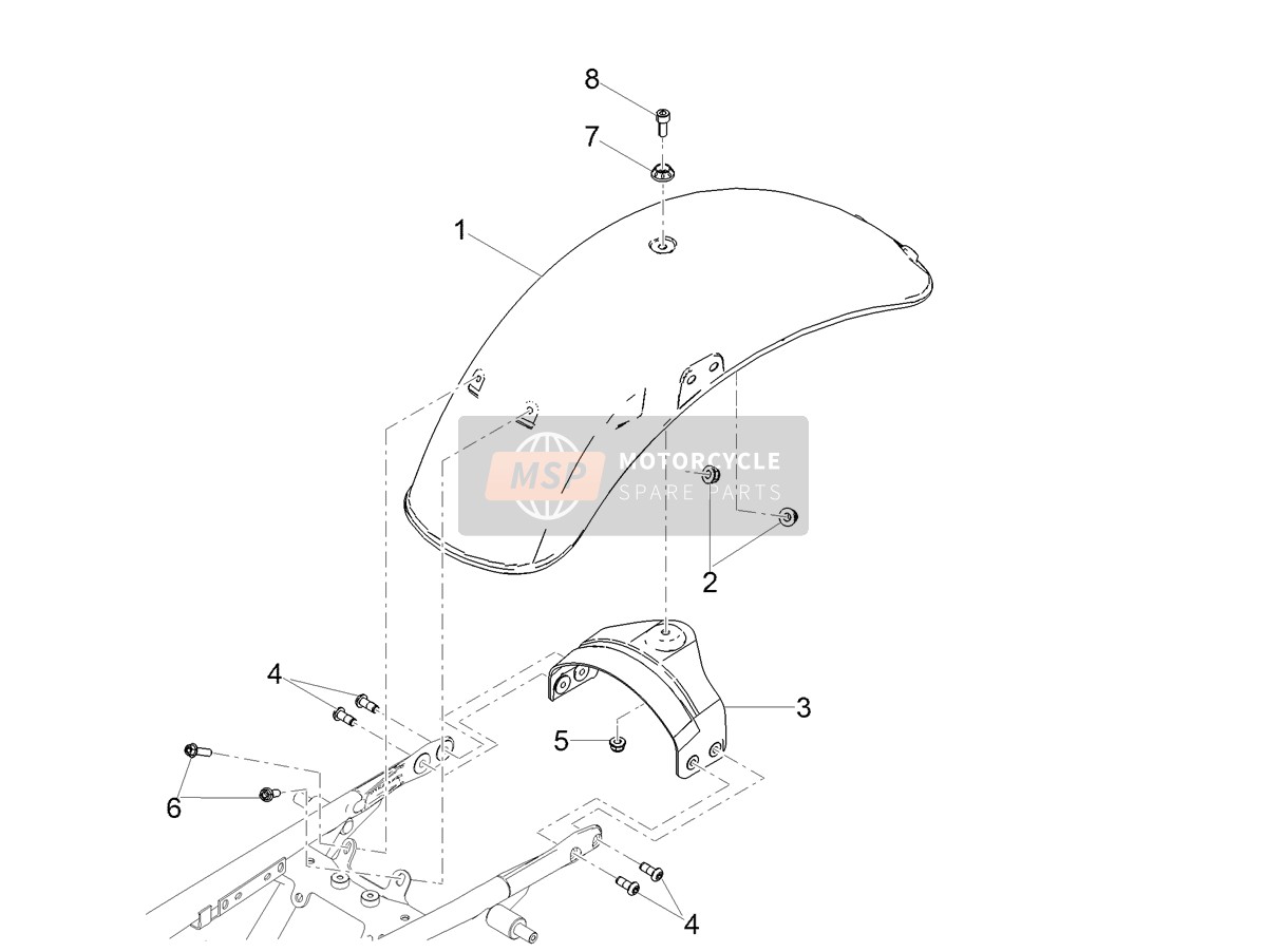 Rear mudguard