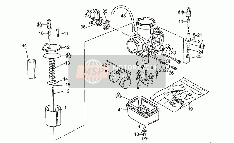 Moto Guzzi Nevada 750 1994 Carburettors for a 1994 Moto Guzzi Nevada 750