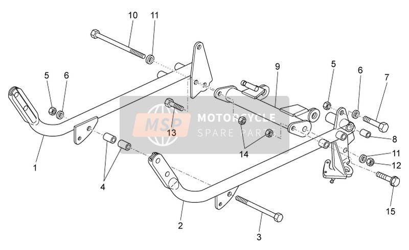 Moto Guzzi Nevada 750 S 2010 Frame II voor een 2010 Moto Guzzi Nevada 750 S