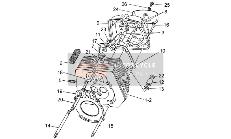 Moto Guzzi Nevada 750 S 2010 Cylinder Head for a 2010 Moto Guzzi Nevada 750 S