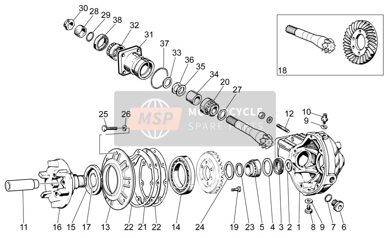 Moto Guzzi Nevada Classic 750 2012 Transmission terminée II pour un 2012 Moto Guzzi Nevada Classic 750