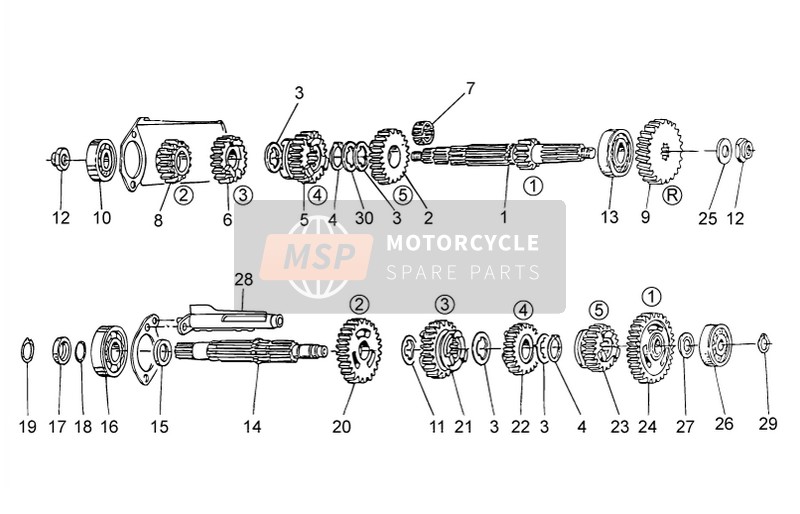 Moto Guzzi Nevada Classic IE 750 2009 Gear Box for a 2009 Moto Guzzi Nevada Classic IE 750