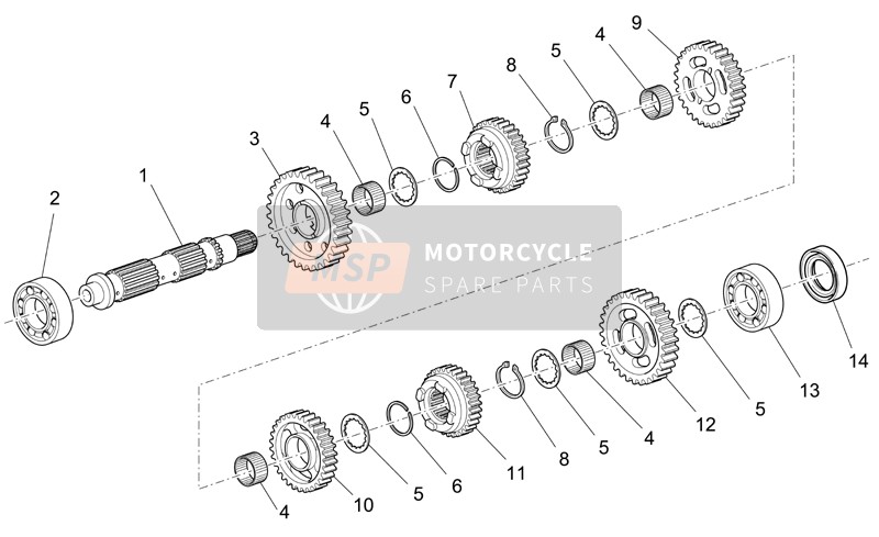 Moto Guzzi Norge 1200 IE 1200 2008 Albero condotto per un 2008 Moto Guzzi Norge 1200 IE 1200