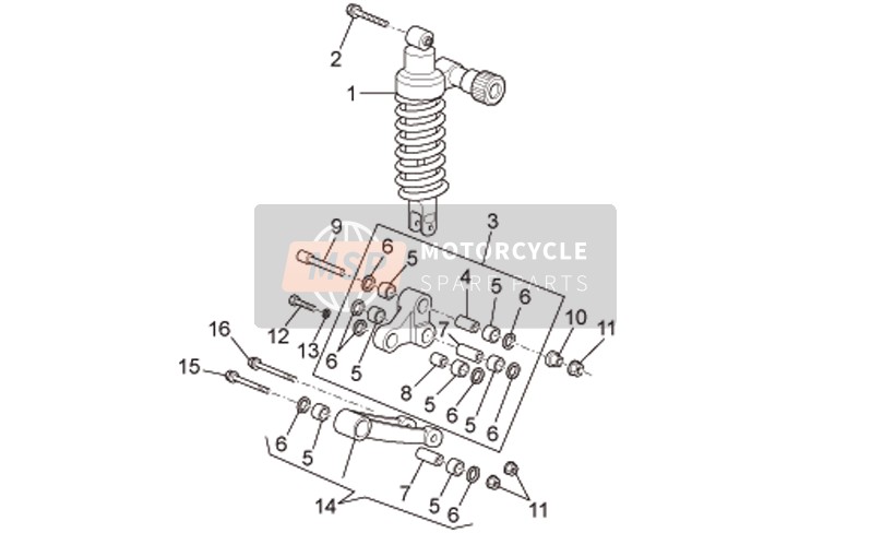 Connecting Rod - Rear Shock Absorber