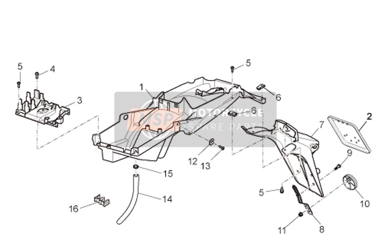 GU80438610, Number Plate Holder, Piaggio, 0