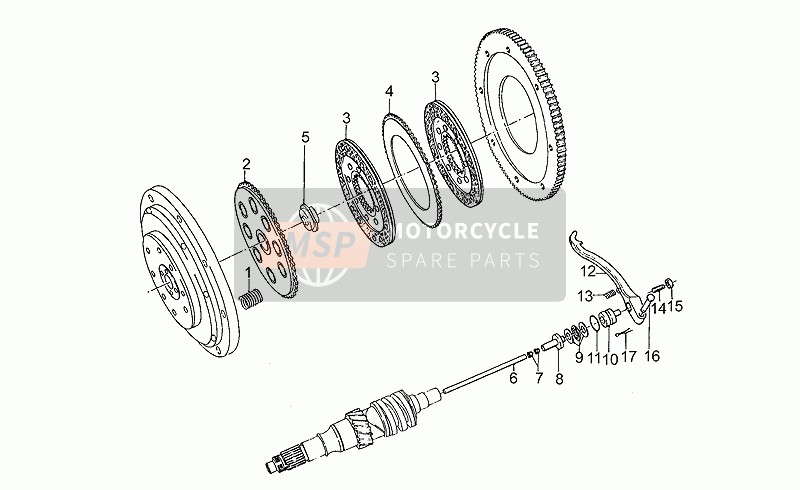 Moto Guzzi SP III 1000 1993 Clutch for a 1993 Moto Guzzi SP III 1000