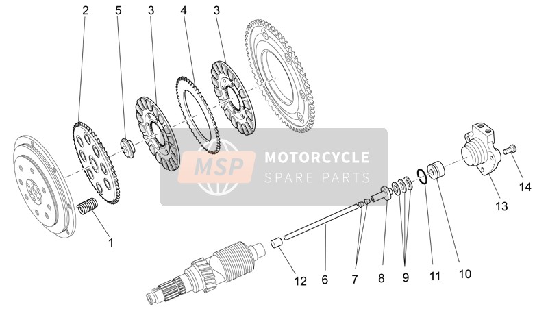 Moto Guzzi Sport 1200 2007 Koppeling voor een 2007 Moto Guzzi Sport 1200