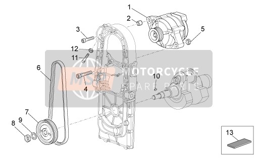Moto Guzzi Stelvio 1200 8V STD - NTX 2015 Stromgenerator für ein 2015 Moto Guzzi Stelvio 1200 8V STD - NTX