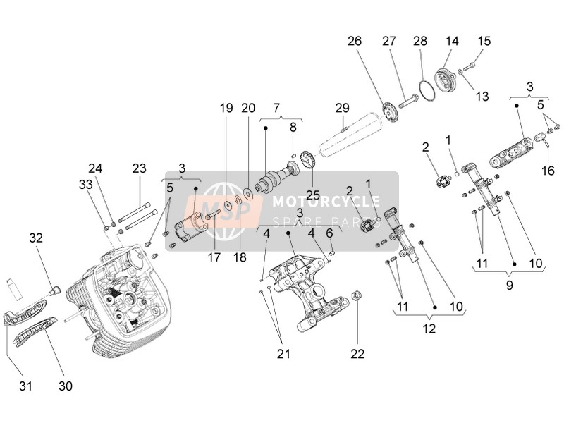 LH Cylinder Timing System (Roller)